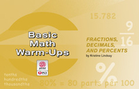 Image Basic Math Warm-Ups: Fractions Decimals and Percents